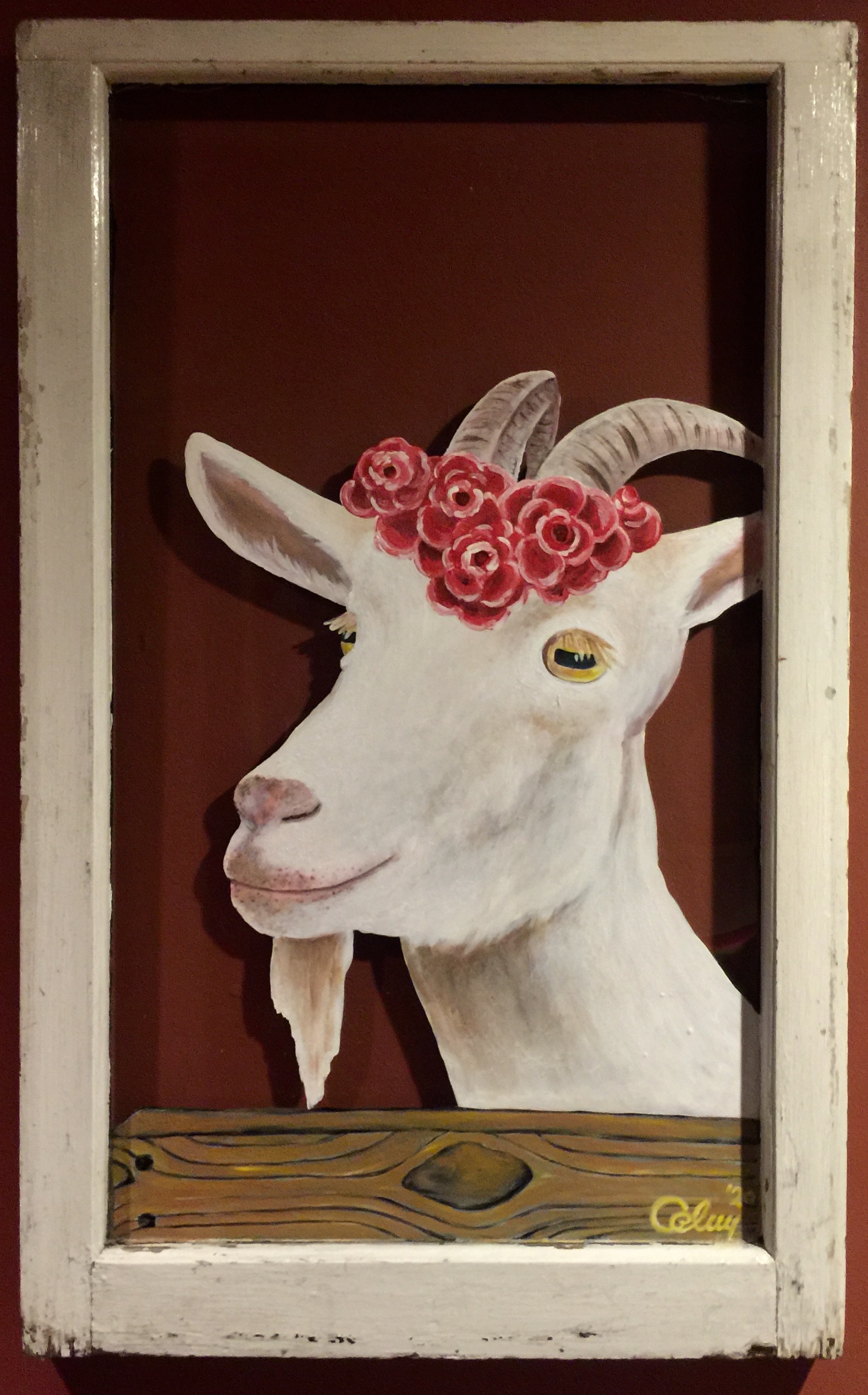 GoatWithFlowers