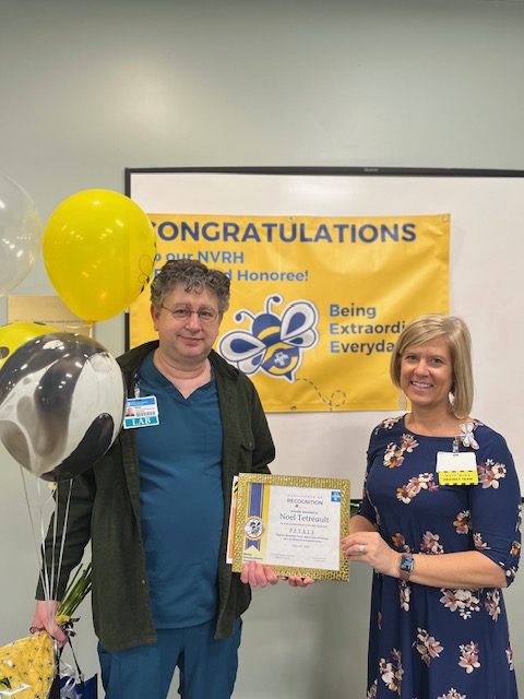 BEE Award honoree Noel Tetreault with project Coordinator Tori Guibord